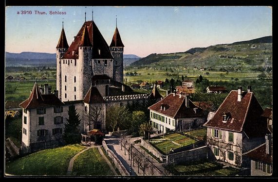 Ansichtskarten: AK Thun, Schloss – Gebraucht aus Berlin von bartko-reher