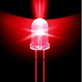 Componenti elettronici: 100Stk. 5mm LED transparent rot – Nuovo e nell'imballaggio originale da Illnau venduto da diy-shop