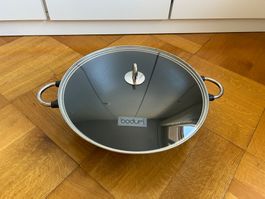 Bodum CAST IRON WOK K0810 mit Deckel - ∅ 37 cm