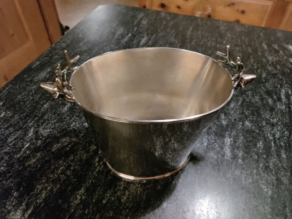 EDZARD Champagnerkühler Cadiz – Edelstahl Hochglanzpoliert, Doppelwandig, ø 43 Cm, Höhe 24 Cm, Für Bis Zu 5 Flaschen