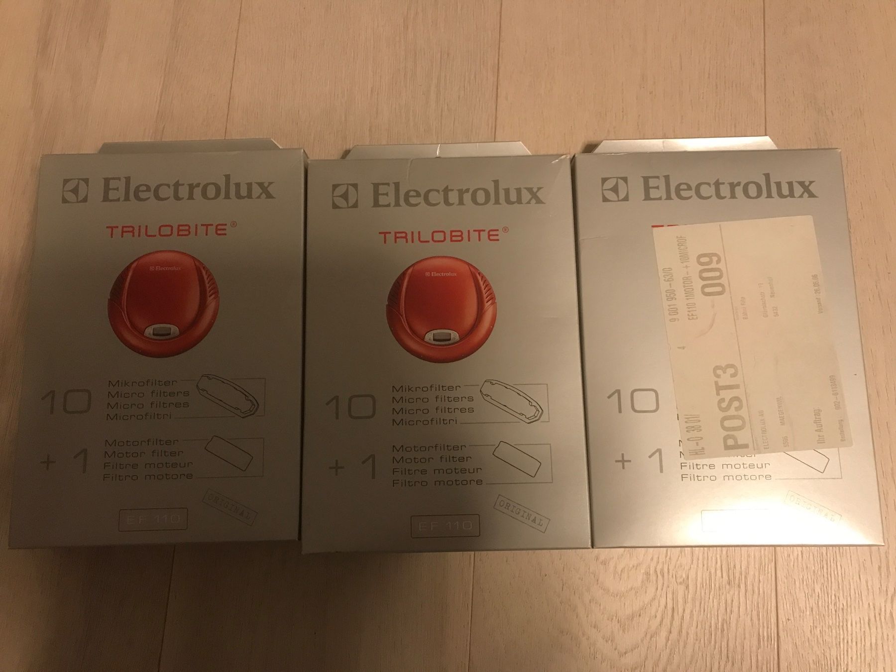 Electrolux Staubsauger & Zubehör: 3 Pakete Elektrolux Trilobite Microfilter Motorfilter EF 110 – Neu (gemäss Beschreibung) aus Neuenhof von Tvr2 1