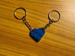 Schlüsselanhänger Herz ❤️ Glücksbringer Valentinstag Lego