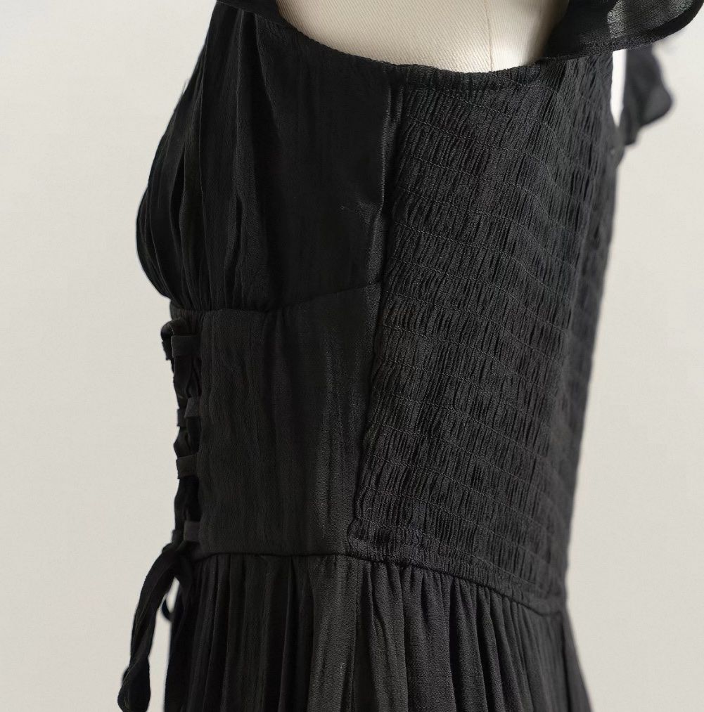 Vestiti: Kleid schwarz mit Schnürung S/M – Nuovo e nell'imballaggio originale da Veyras venduto da ValClasse 6