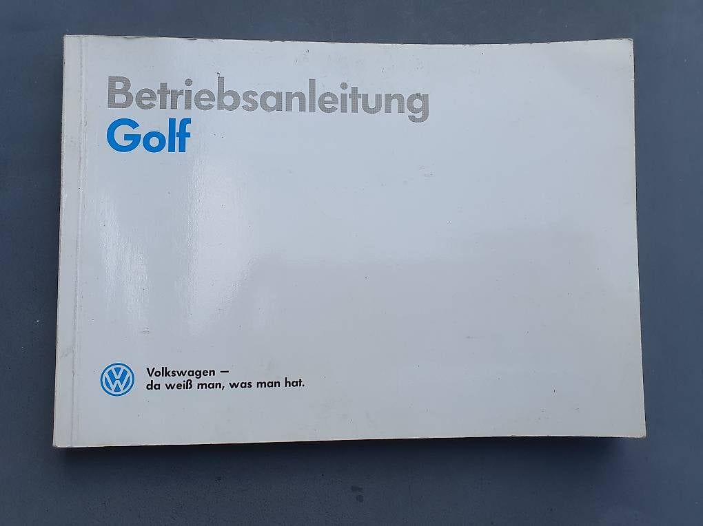 Libri: Betriebsanleitung VW Golf – Usato da Mels venduto da Eventuell3