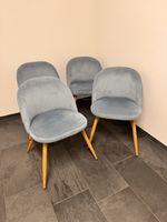 4 Esszimmerstuhle Stuhle, Farbe-Blau