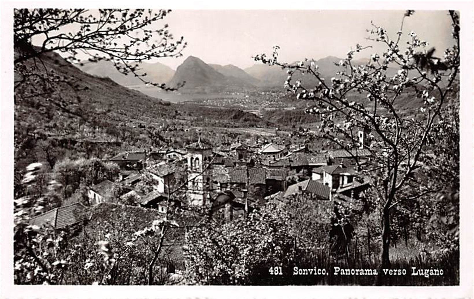 Cartes postales: Sonvico, Panorama verso Lugano – D'occasion à Ottikon b.Kemptth. par Neptun1974