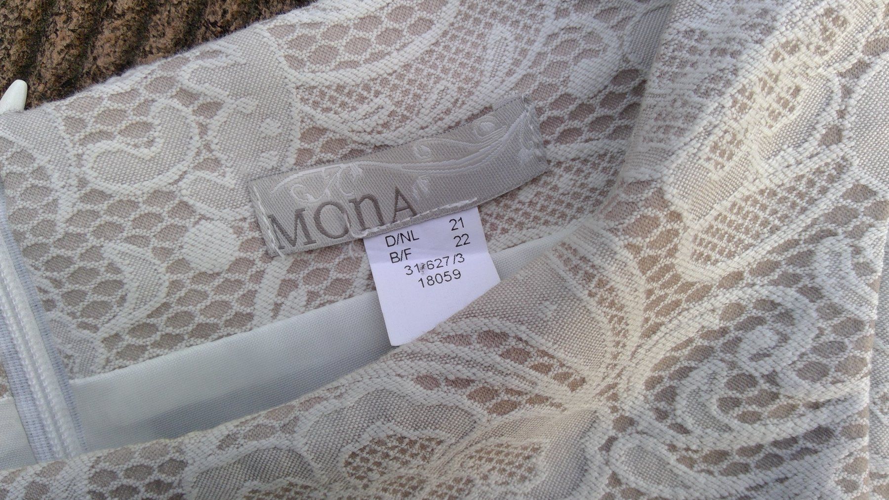 Vestiti: Robe beige & écru motifs fleurs MONA, taille L – Nuovo (secondo la descrizione) da Agiez venduto da chouchanelle 4