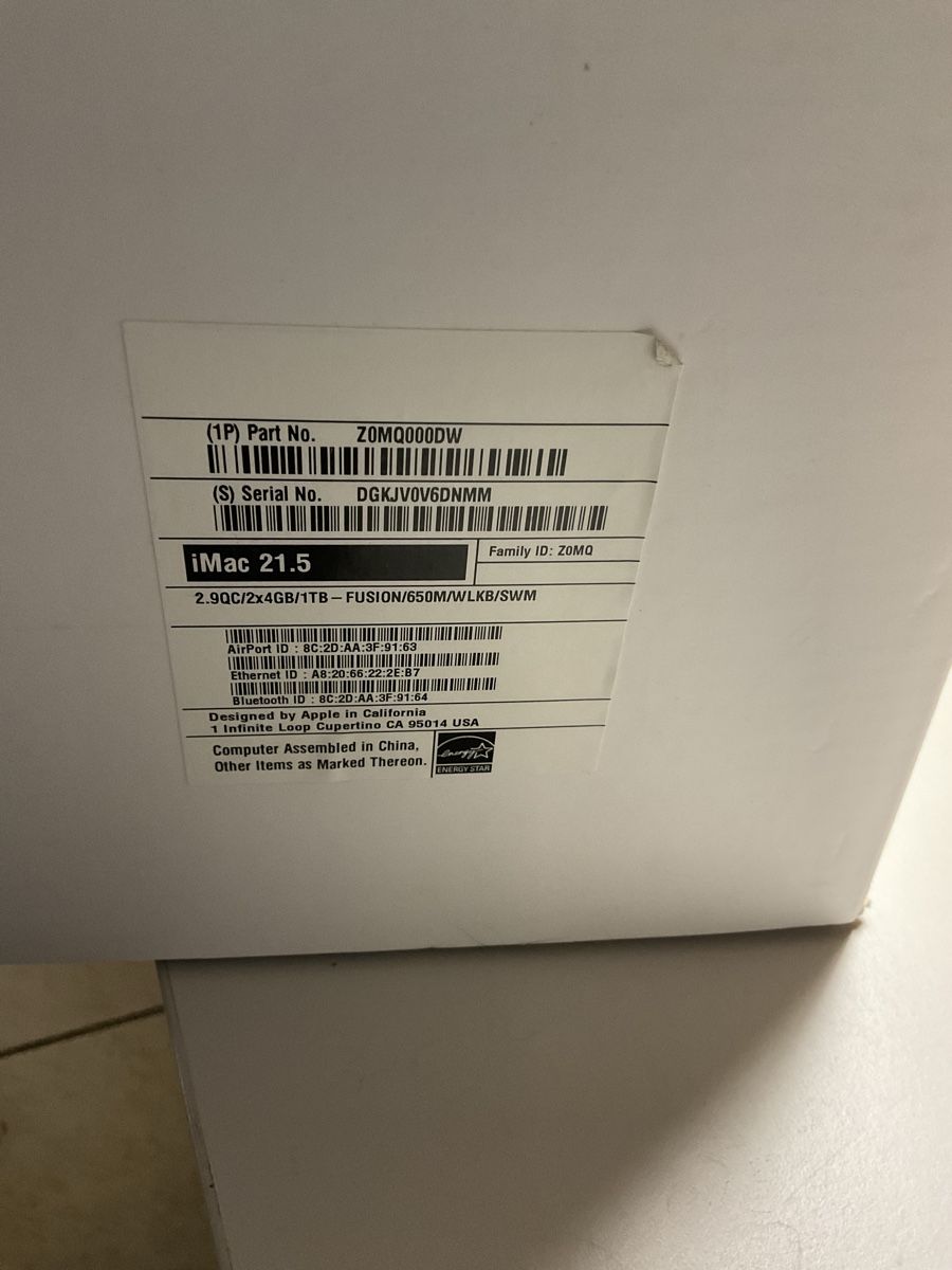 Apple PCs: IMac 21.5 late 2012 – Gebraucht aus Sion von Alex3310 2