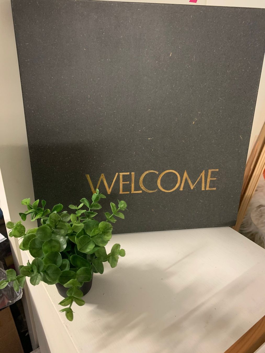 Foto & Immagini: Originelle Holztafel "Welcome" - Unikat - handmade – Nuovo (secondo la descrizione) da St. Gallen venduto da Miousch 1
