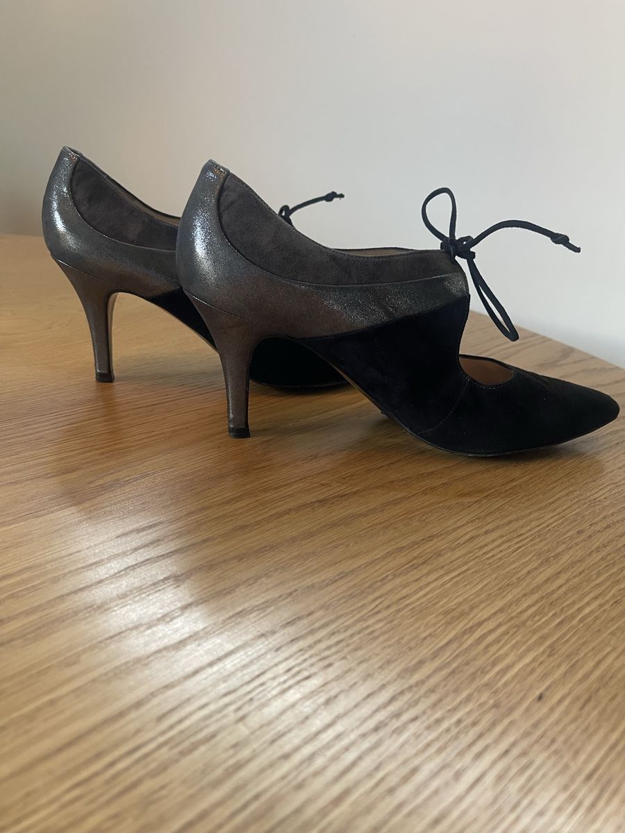 Kaiser Scarpe da donna: Pumps, Schwarz-Silber von Peter Kaiser – Usato da Maur venduto da Bluesan 1