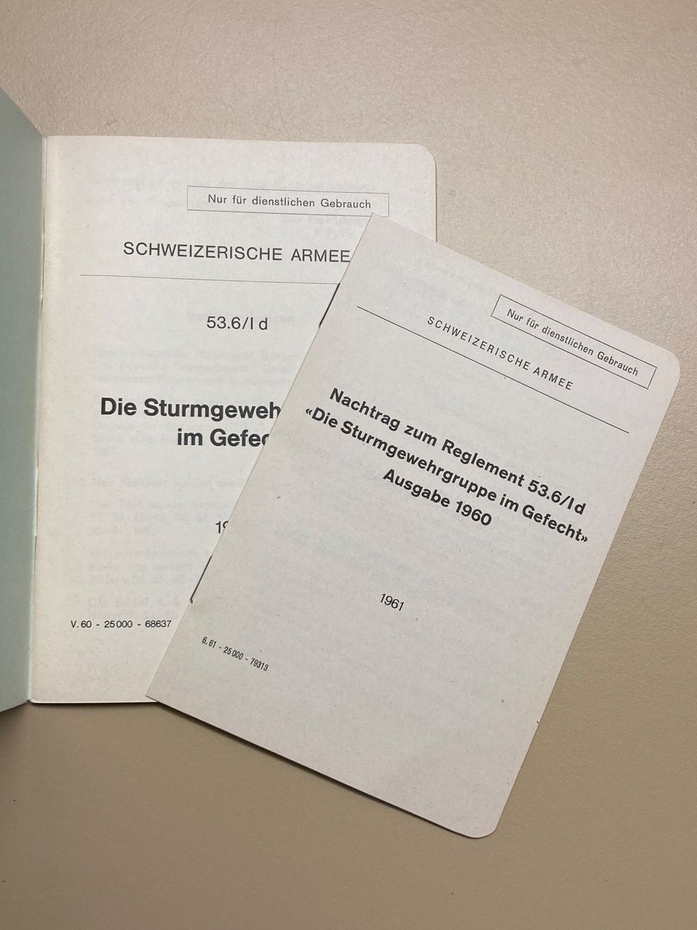 Schweizer Armee Tutti gli attrezzi: Die Sturmgewehrgruppe im Gefecht - Schweizer Armee – Usato da Brütten venduto da Hst1 1
