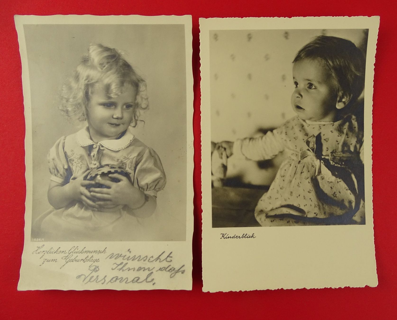 Cartoline postali: KINDER, 4 KITSCHKARTEN, FOTOS – Usato da Grüningen venduto da Kartenlaube 3