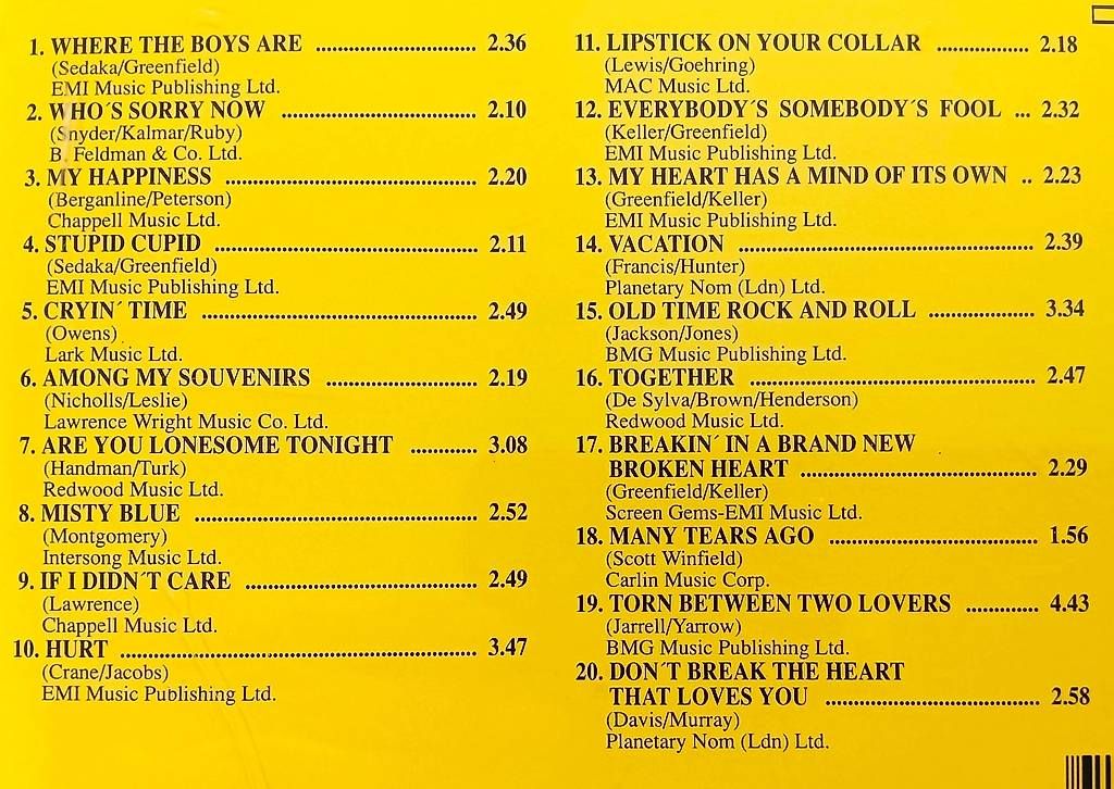 CD: 🎵 CD Connie Francis – Usato da Matzingen venduto da zingana 3