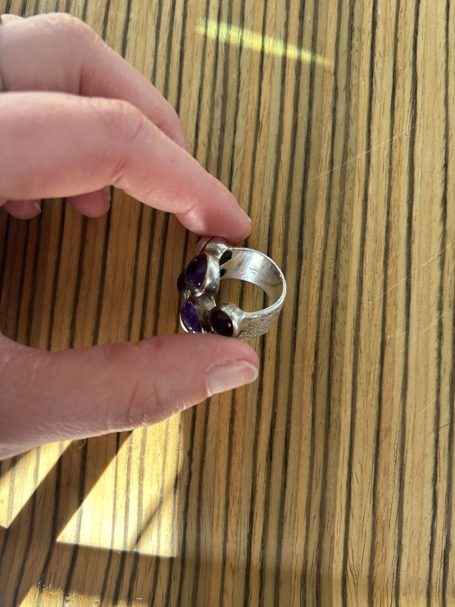 Anelli: Silberring mit Perlen und Amethysten – Usato da Birsfelden venduto da Exclusivity 2