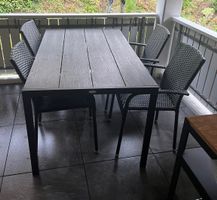 Garten-Essgruppe - Gartentisch mit 4 Stühlen
