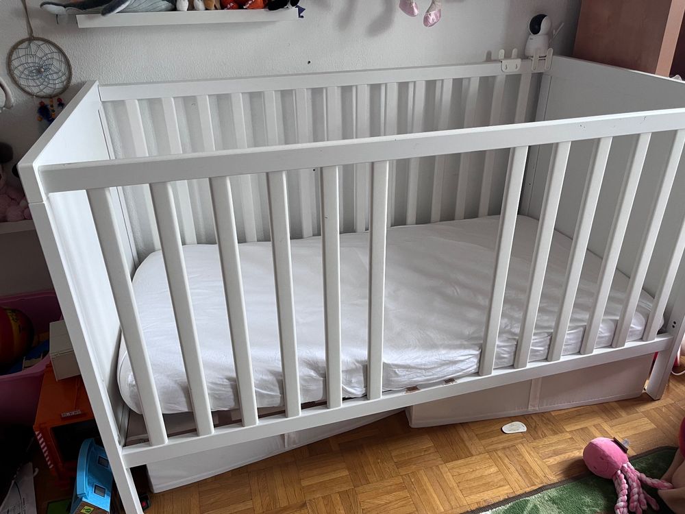 SUNDVIK Lit bébé, blanc, 70x140 cm - IKEA Suisse