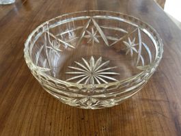 Kristall Schale Vintage mit Stern Design