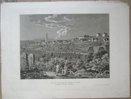 Fribourg sehr grosse Aquatinta um 1835 selten