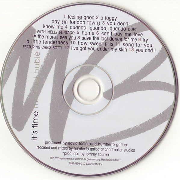 CD: Michael Bublé IT'S TIME Christian McBride Chris Botti JazzCD – Usato da Kandergrund venduto da Sososo 3