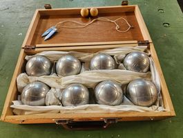 Boccia Set 8 Kugeln, La Meridionale mit Holzkoffer