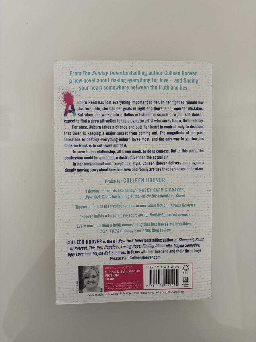 Bücher: confess Collen Hoover – Gebraucht aus Aesch von fiona.sophie 1