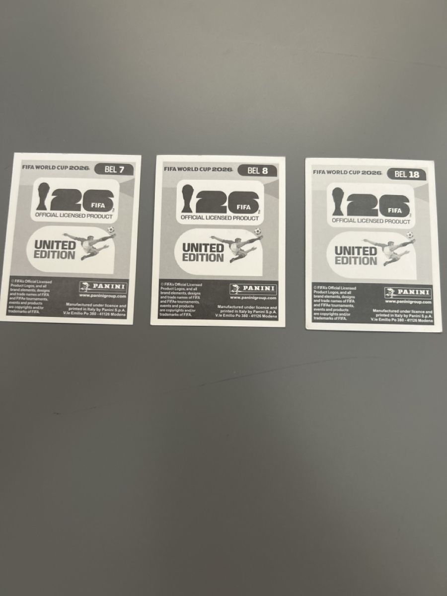 Panini Sammelbilder & Trading cards: 3 BEL Panini Sticker  – Neu (gemäss Beschreibung) aus Boniswil von sim_7zhp