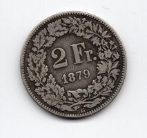 (658) Schweiz, 2 Franken 1879