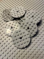 Lego 8x Platten 6x6 (11213) hellgrau