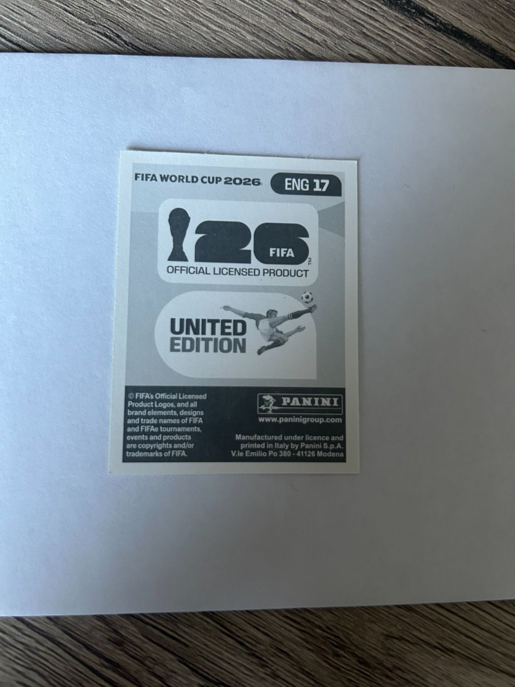 Panini Sammelbilder & Trading cards: Panini FIFA World Cup 2026 - ENG 17 – Gebraucht aus Zumikon von meter03 1