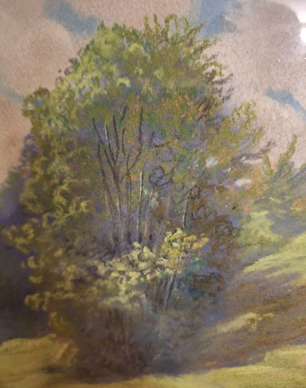 Gemälde: Gemälde Öl Landschaft von A.Haas. b. 1900 Schweizer – Gebraucht aus Fahrweid von SMILE.5 4