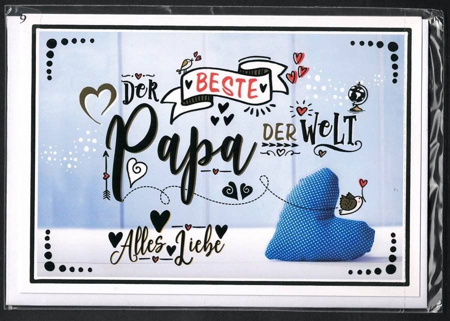 Glückwunsch Karte - Der Beste Papa der Welt - Alles Liebe (Neu und ...