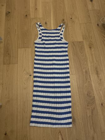 Pull&Bear Kleid, blau/weiss gestreift, Gr. S, Sommer