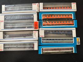 Märklin H0 10x Personenwagen SBB, Konvolut