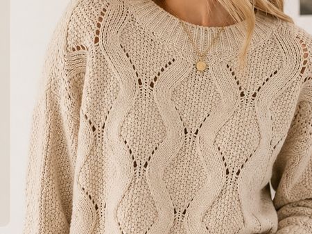 H&M Strickpullover, Beige, Gr. M, neuwertig, Herbst 🍂