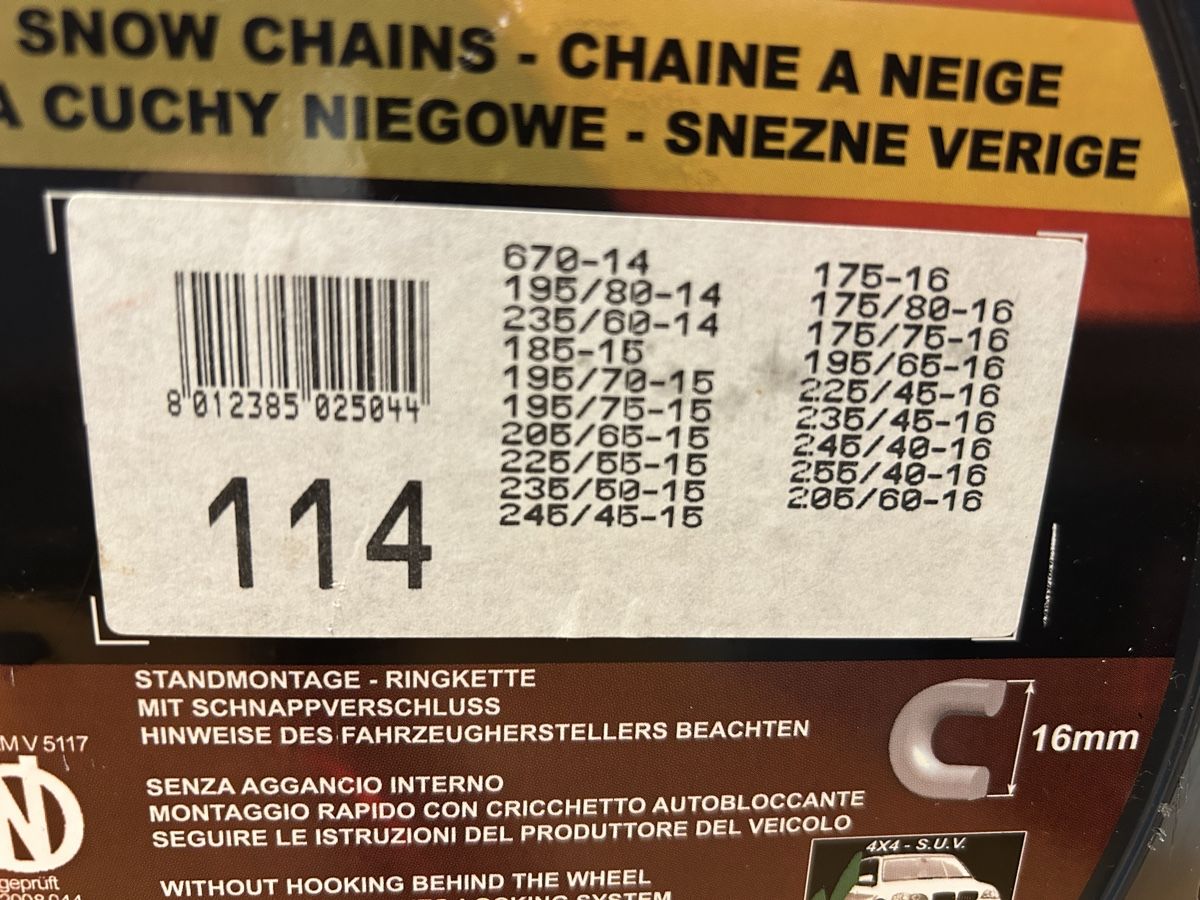 Chaînes à neige: Schneeketten Maggigroup – Neuf avec emballage d'origine à Riehen par Rodiba 2