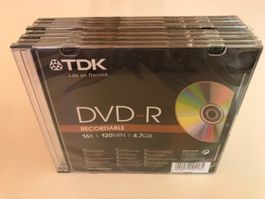 TDK DVD-R 4.7 GB 120 min 8 Stk.