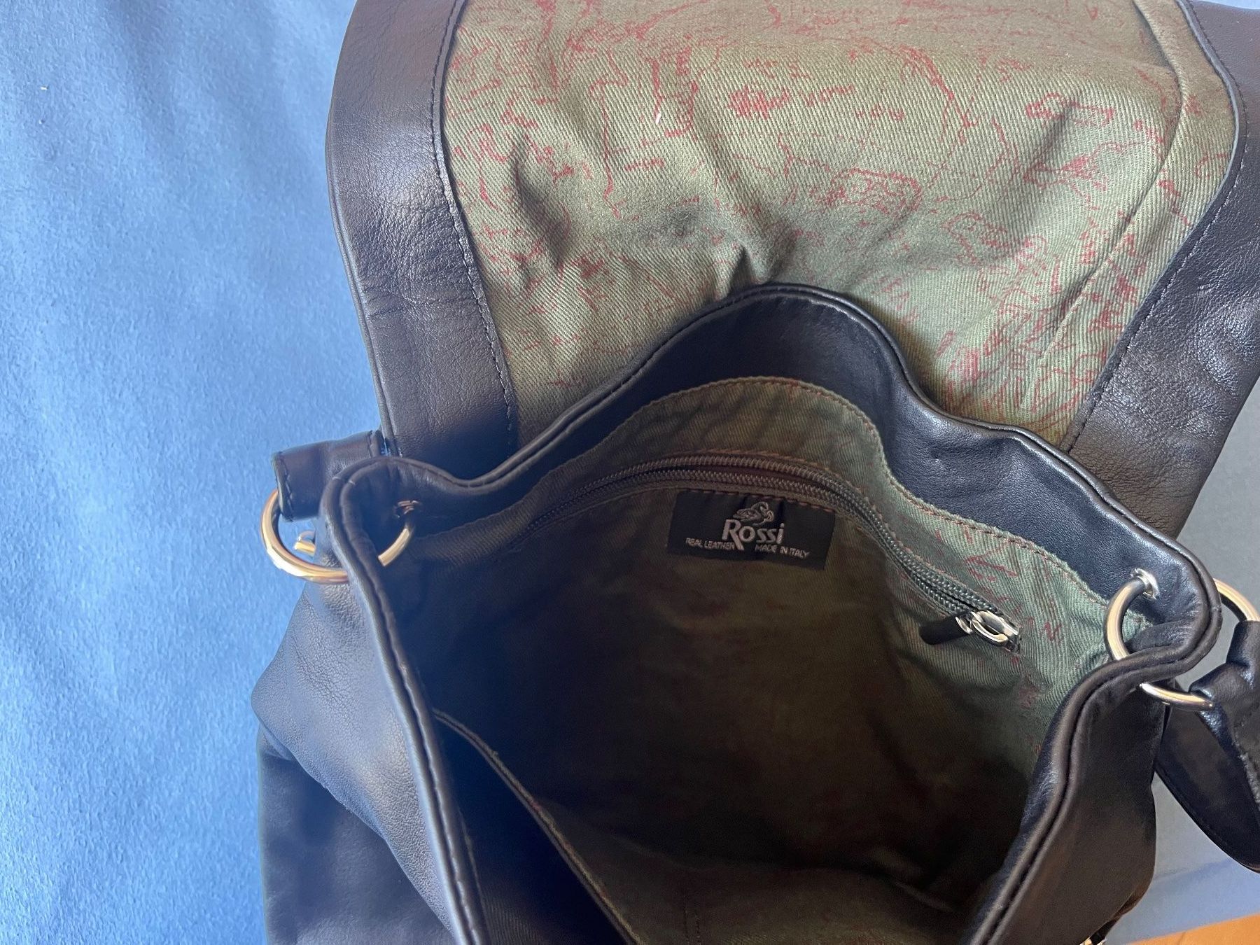 Borse: Schwarze Ledertasche von Bruno Rossi – Usato da Bern venduto da Vineb 2