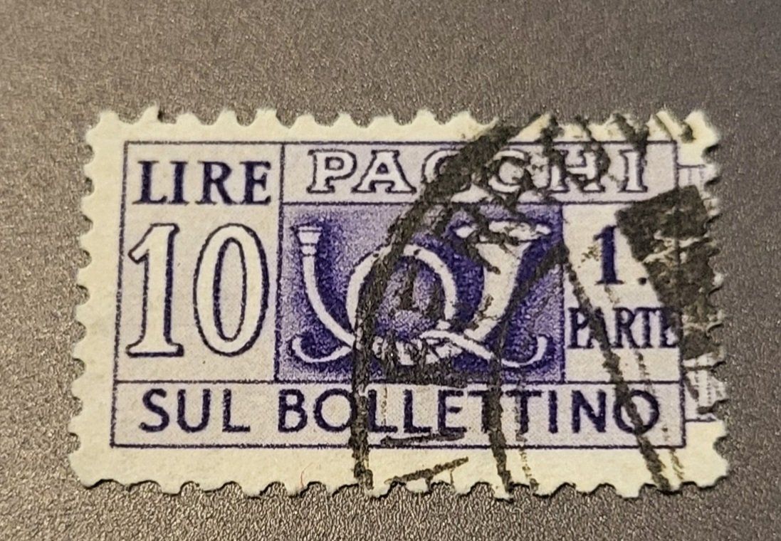 Tutti i francobolli: Italien pacchi 1947 alte briefmarken – Usato da St Gallen venduto da Stampsalshobby