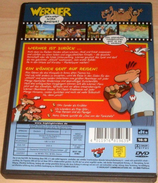 Tutti i DVDs: Werner - Gekotzt wird später – Usato da St.Gallen venduto da elk2023 2