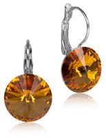Ohrringe versilbert Primero Crystals 14 mm