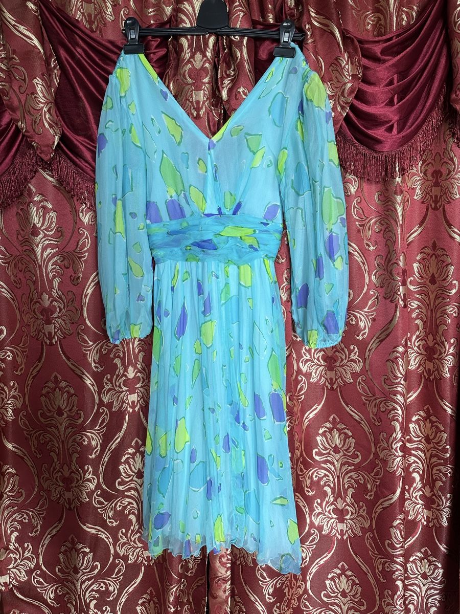 Kleider: Designer Sommer Kleid, handgenäht, S, türkis – Gebraucht aus Zollikon von into-the-west