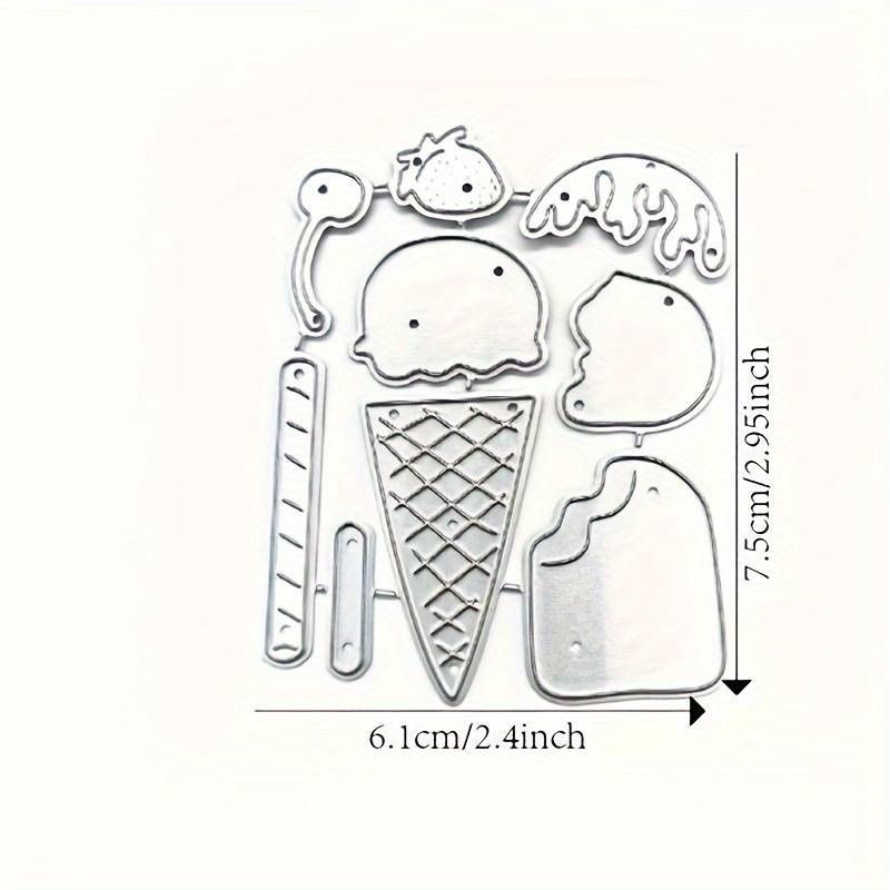 Schablonen: 3 Glace / Eis -  Stanzschablonen – Neu und originalverpackt aus Frenkendorf von jazzplatten 1