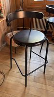 4 Tabourets de bar IKEA YNGVAR, noir anthracite
