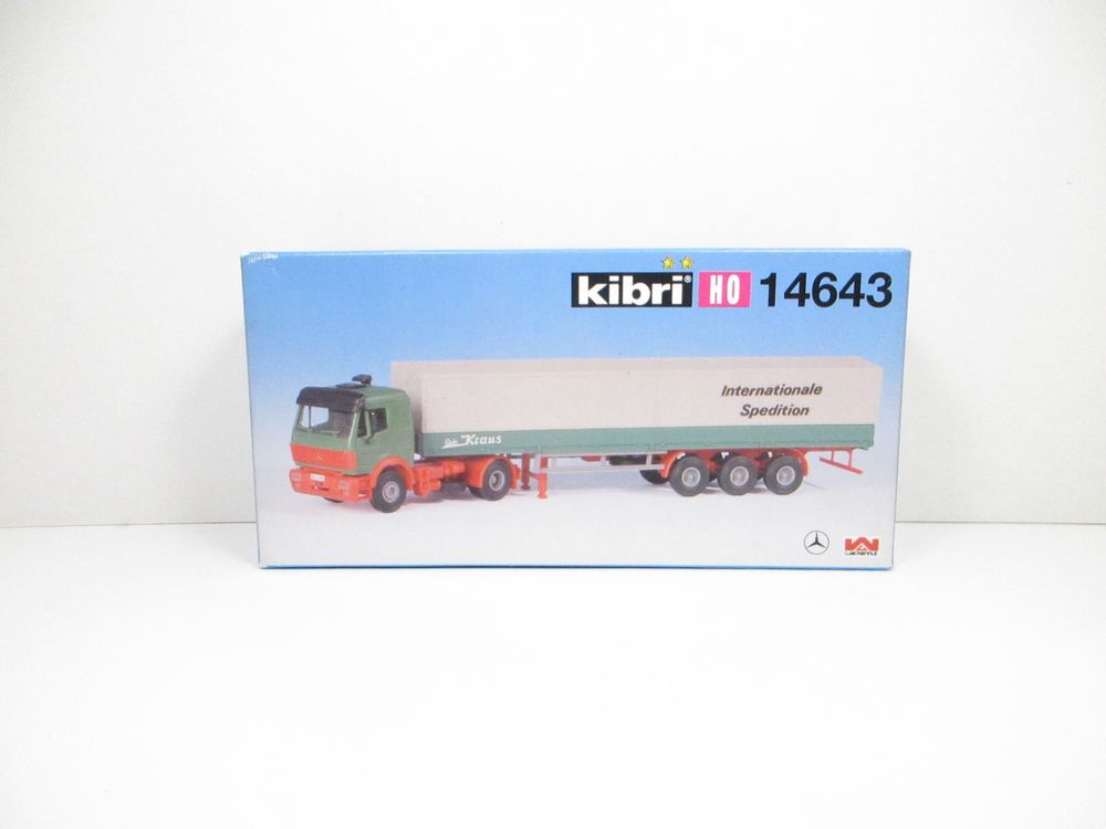 Kibri H0 14643 Mercedes-Benz Sattelzug mit Planenauflieger (Neu und ...