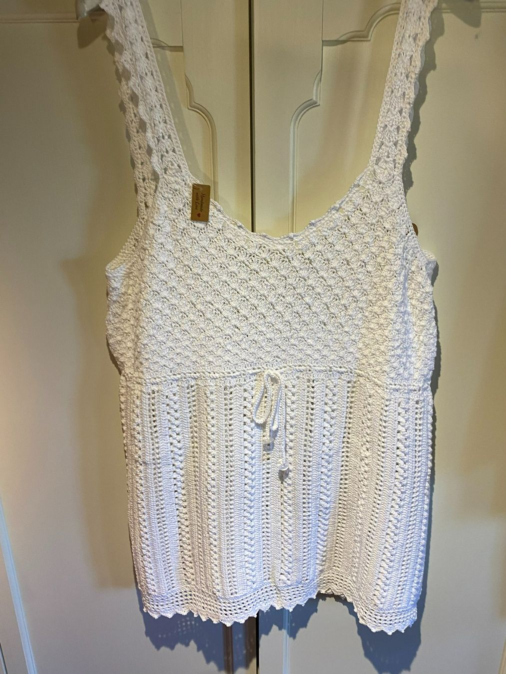 Vestiti: STRICK TRÄGERKLEID-VINTAGE-WEISS,EINZELSTÜCK – Nuovo e nell'imballaggio originale da Meienried venduto da ManuelaBoutique 1