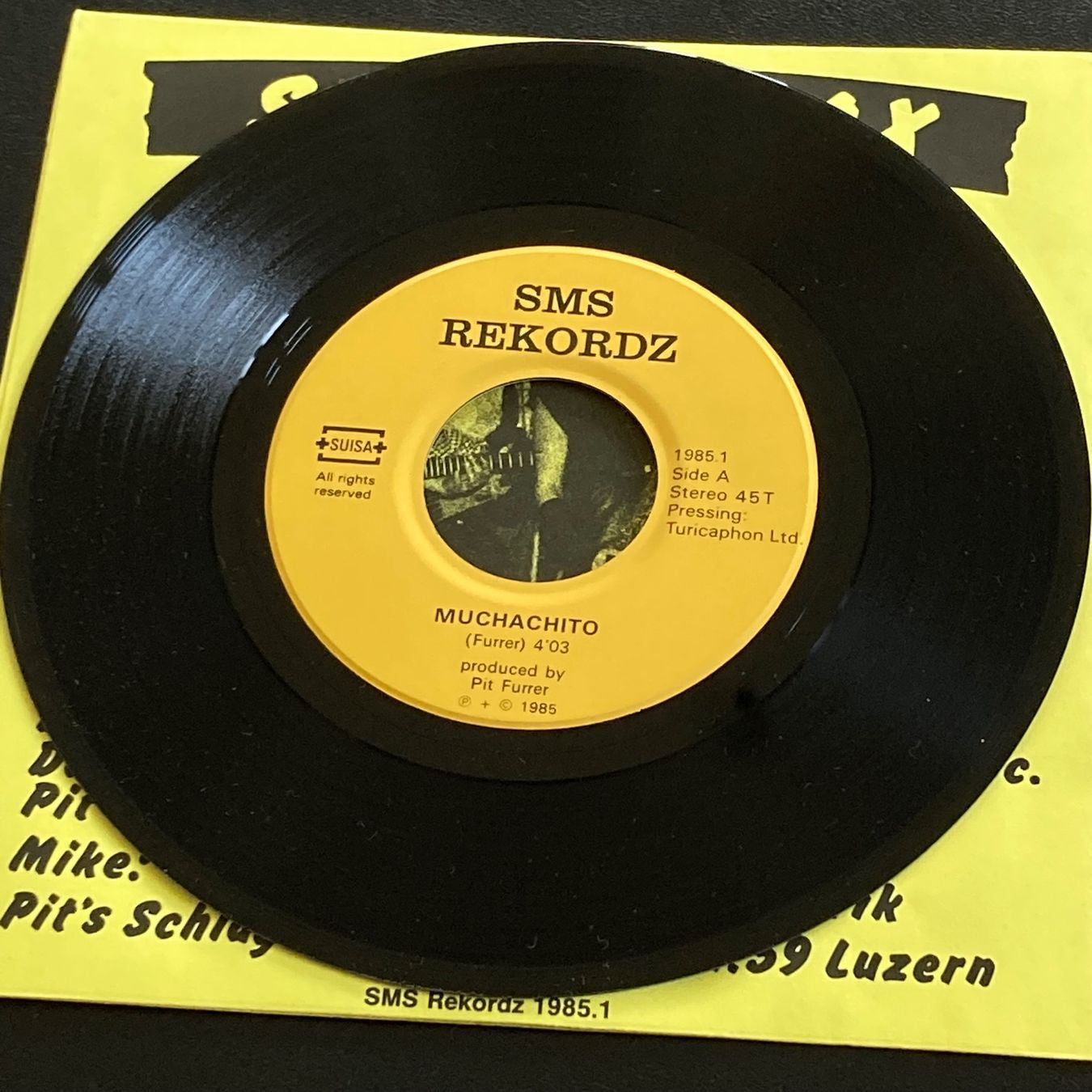 Dischi in vinile: Sex Mit Sax - Muchachito, 7" | Pit Furrer – Usato da Bern venduto da Ntsamina 2