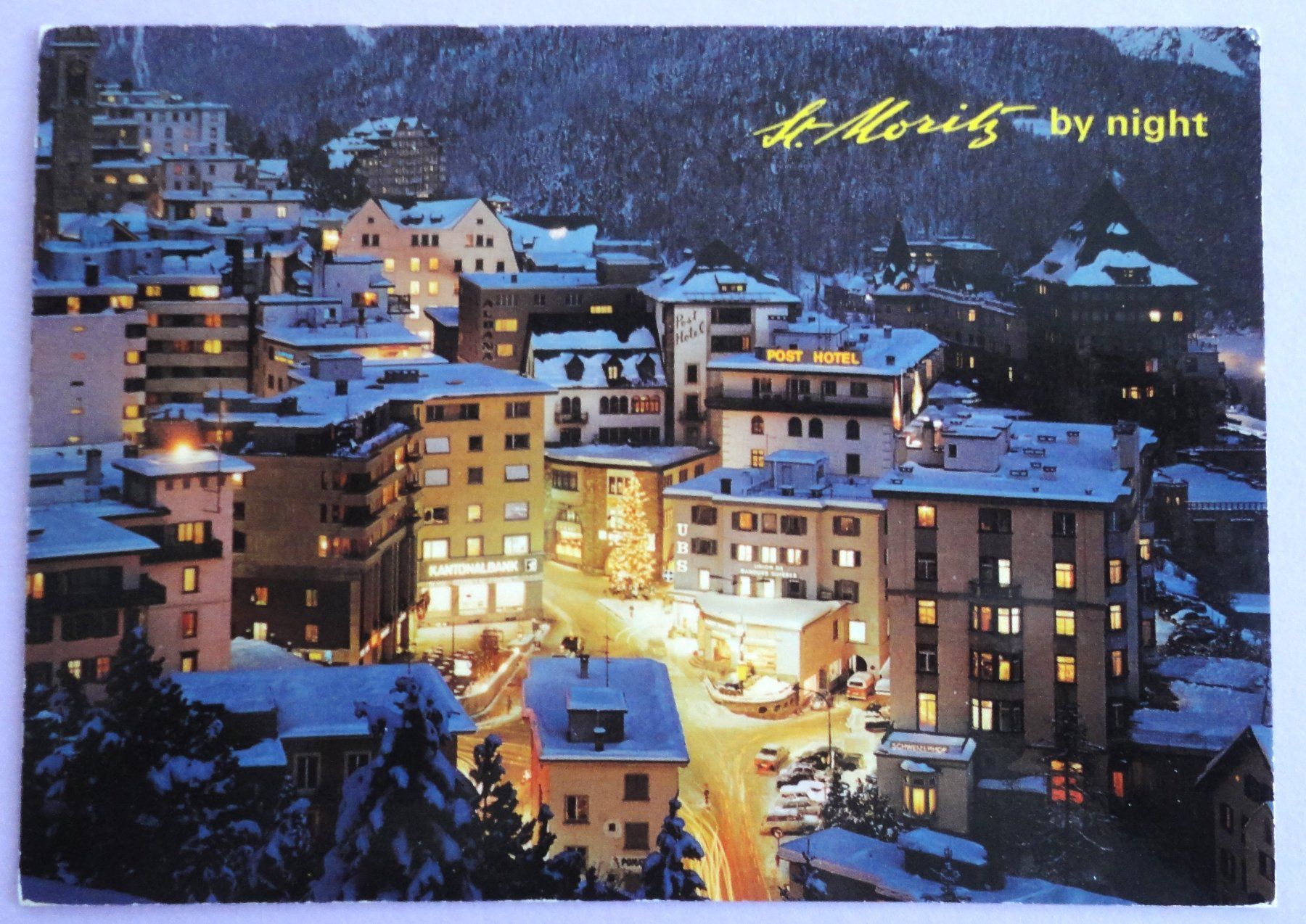 Ansichtskarten: St. Moritz by night – Gebraucht aus Fétigny von Billy2miny