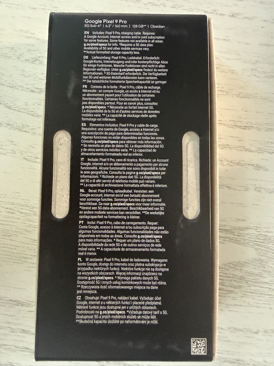Google Telefoni cellulari / Smartphones: Google Pixel 9 Pro 128GB Obsidian, Top Zustand – Usato da Unterendingen venduto da luifly 1