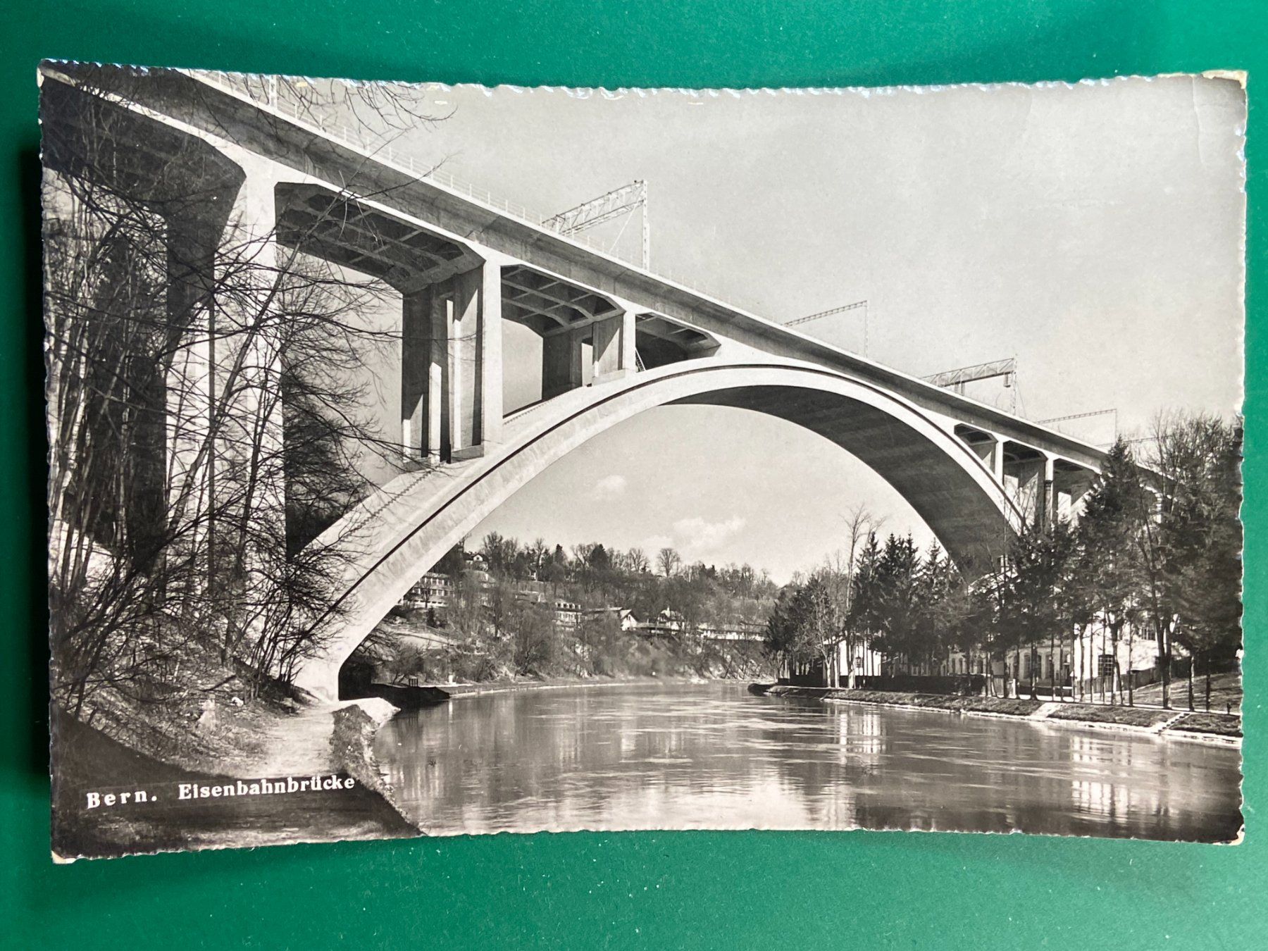 Ansichtskarten: Bern, Eisenbahnbrücke – Gebraucht aus Steg VS von danwer74