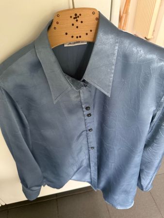 Schöne Bluse Gr. 40 (rauchblau) von Erfo